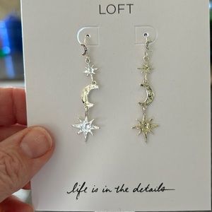 Loft Silver Moon and Stars Earrings